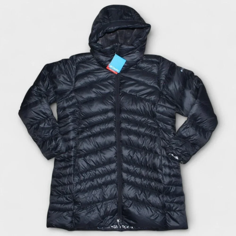 Columbia Autumn Park Down MID Omni Heat woman black jacket Plus Size - Picture 1 of 12